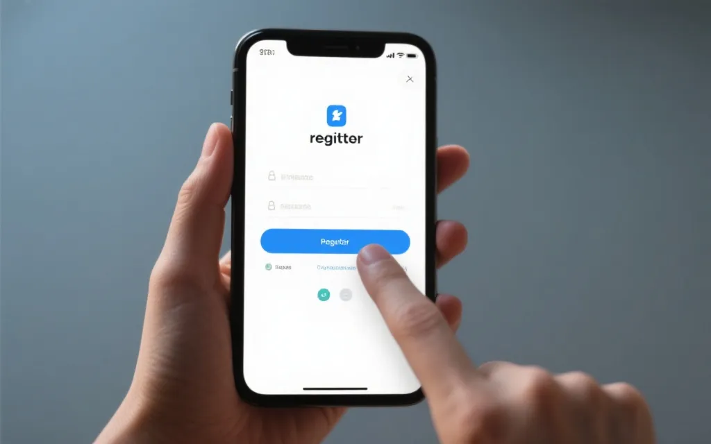 移动端注册表单布局示意